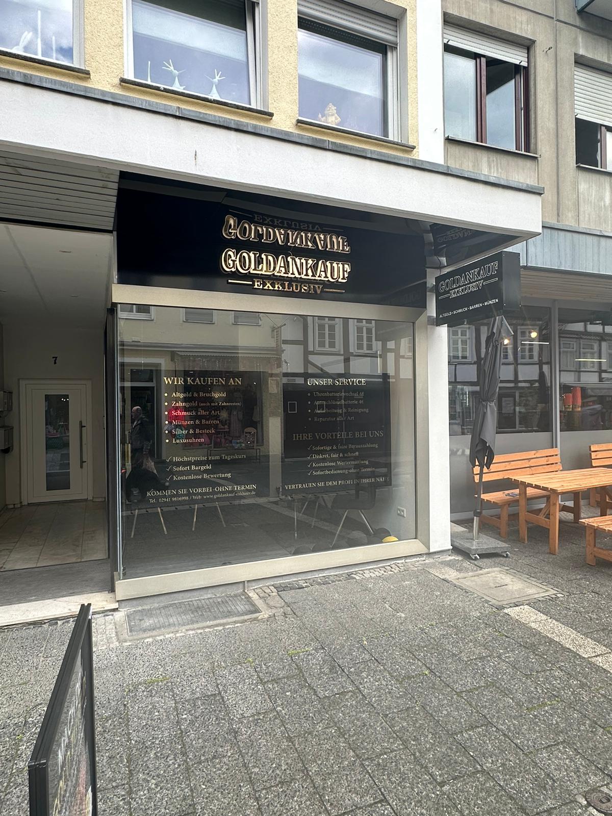 Außenansicht Goldankauf Exklusiv Lippstadt – Poststraße 7
